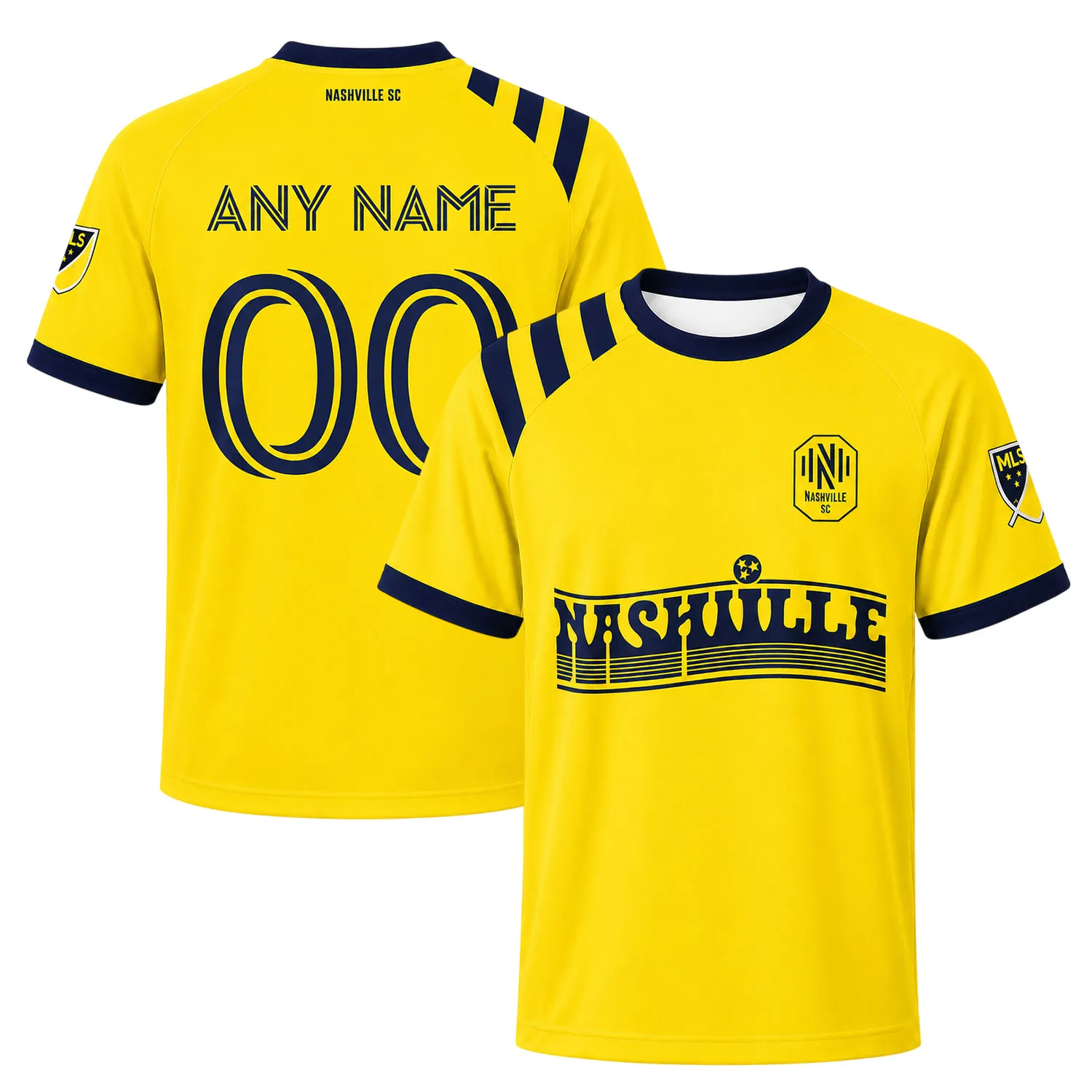 Nashville SC Gold Custom Jersey – Unique Name & Number