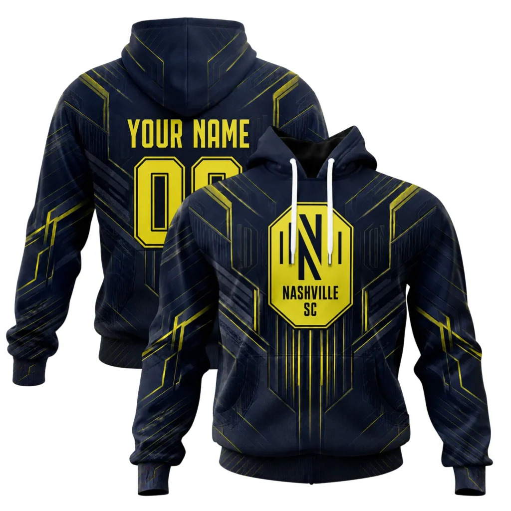 Nashville SC Hoodie Personalized Bold Cyber Design