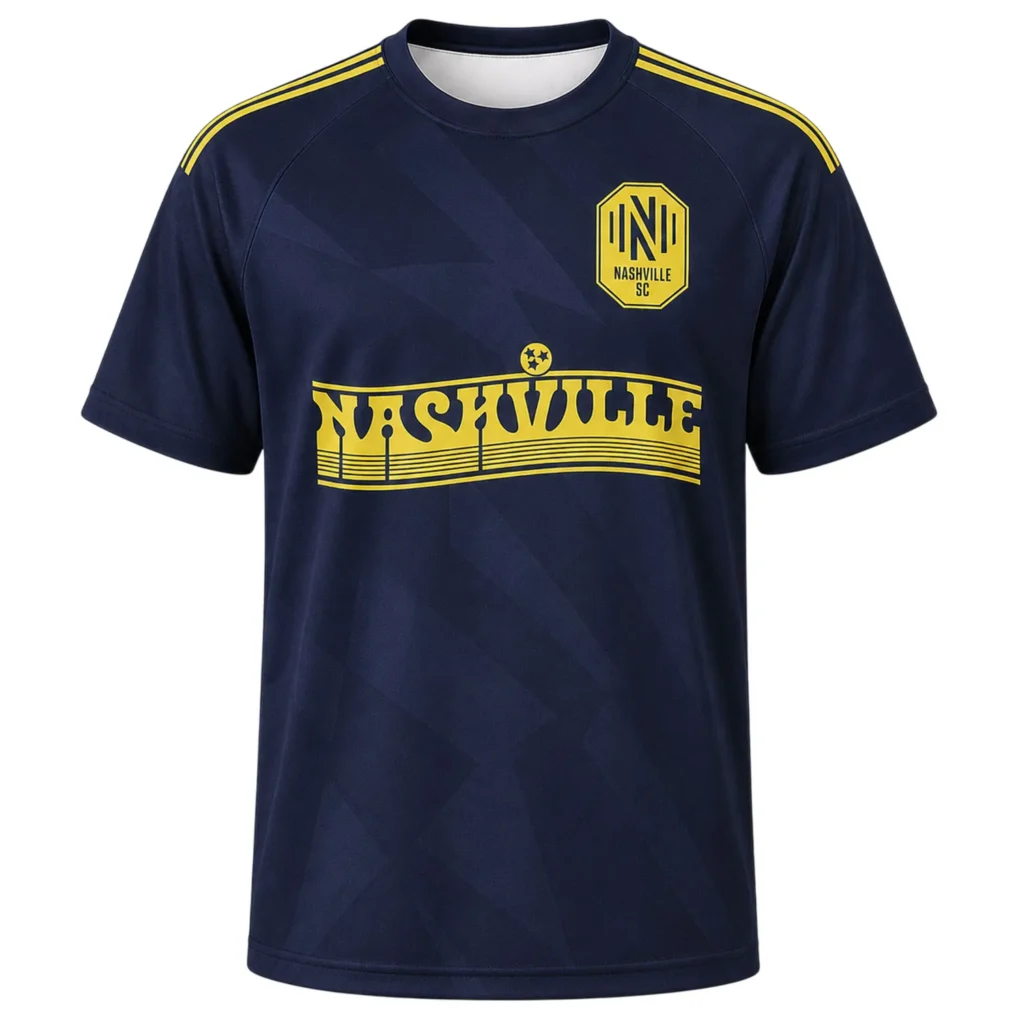 Nashville SC Navy Custom Jersey – Vibrant 2026 Kit