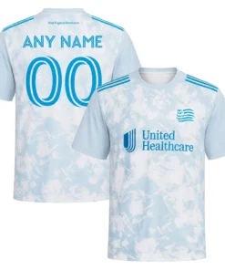 NE Revolution 2026 White Jersey Custom – Brilliant Look