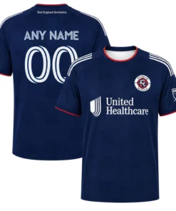 NE Revolution Navy Jersey Custom – Legendary Matchday Look