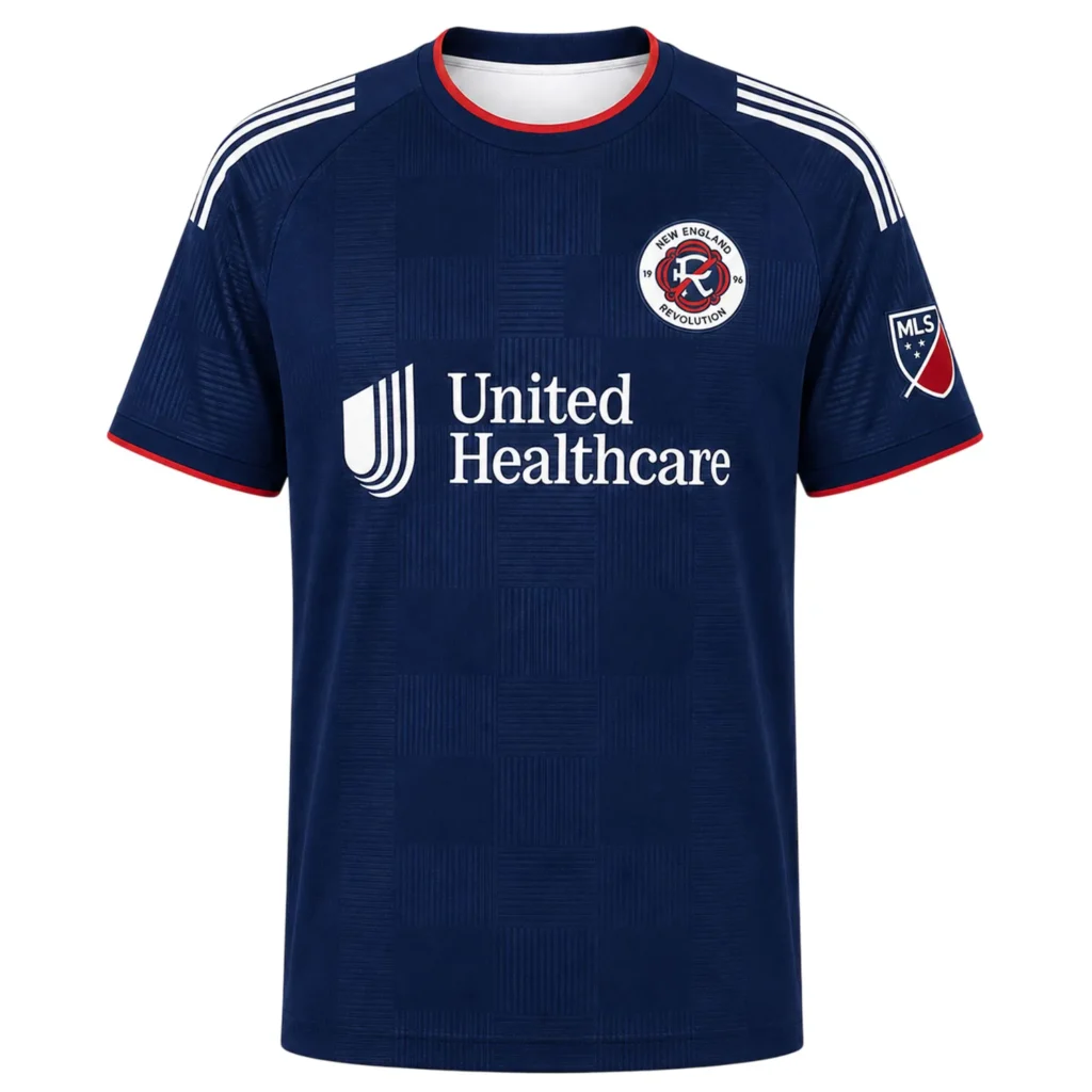 NE Revolution Navy Jersey Custom – Legendary Matchday Look