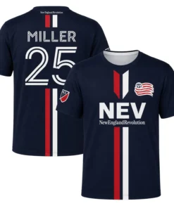 NE Revolution Peyton Miller 25 Jersey – Elite Fan Gear