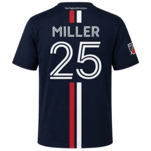 NE Revolution Peyton Miller 25 Navy Jersey – Elite Fan Gear