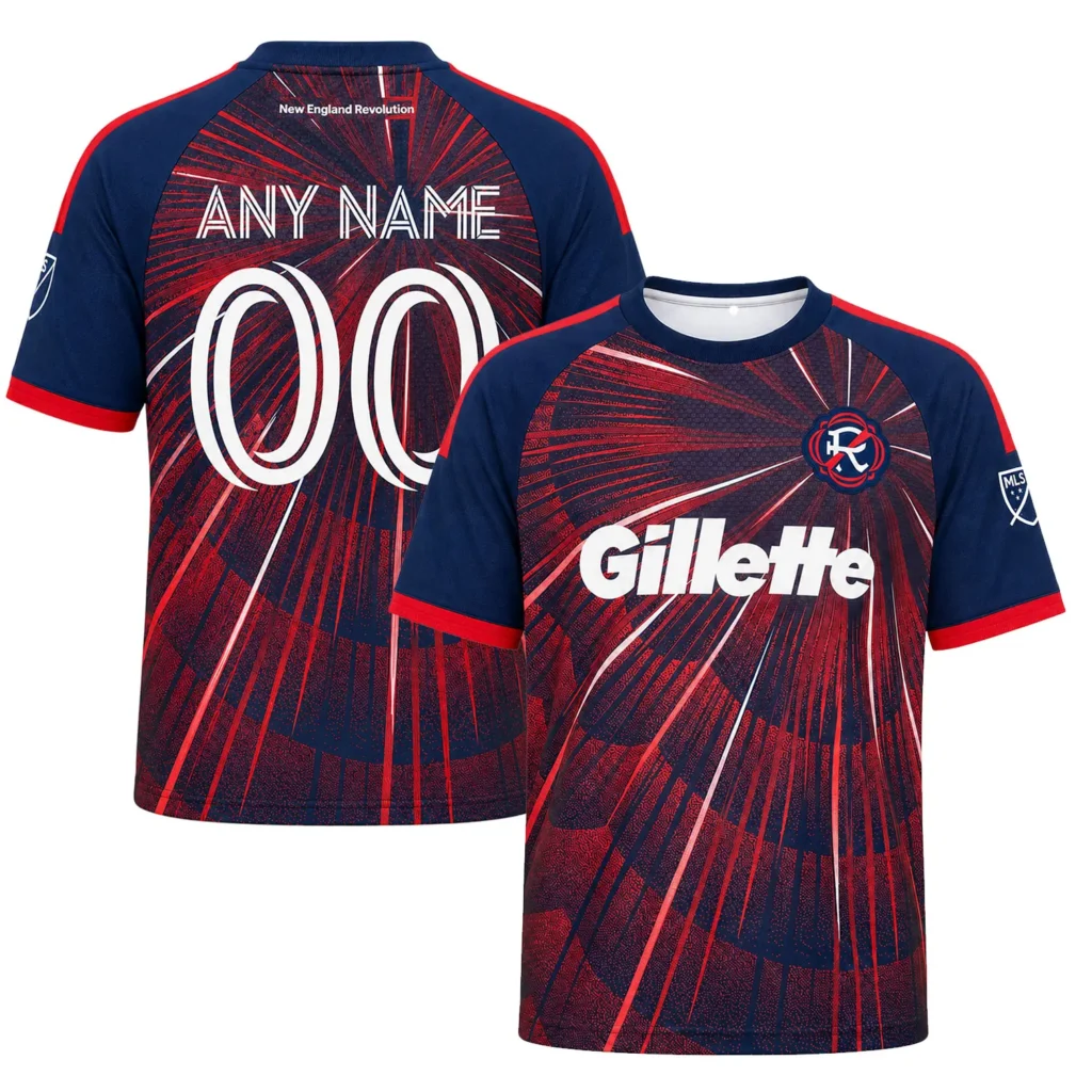NE Revolution Red Jersey Custom – Elite Fan Style