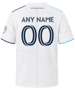 NE Revolution White Jersey Custom – Impressive Fan Wear