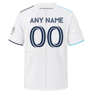 NE Revolution White Jersey Custom – Impressive Fan Wear