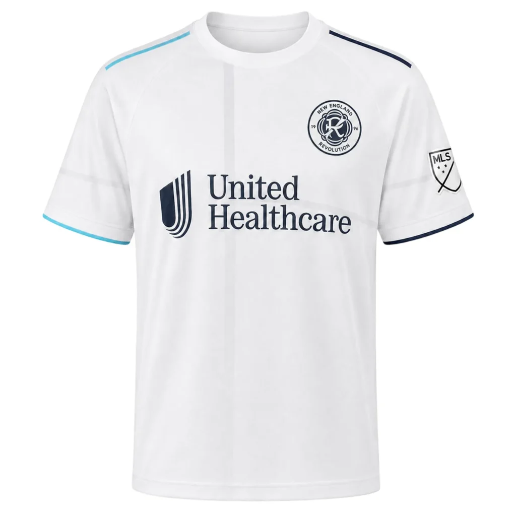 NE Revolution White Jersey Custom – Impressive Fan Wear