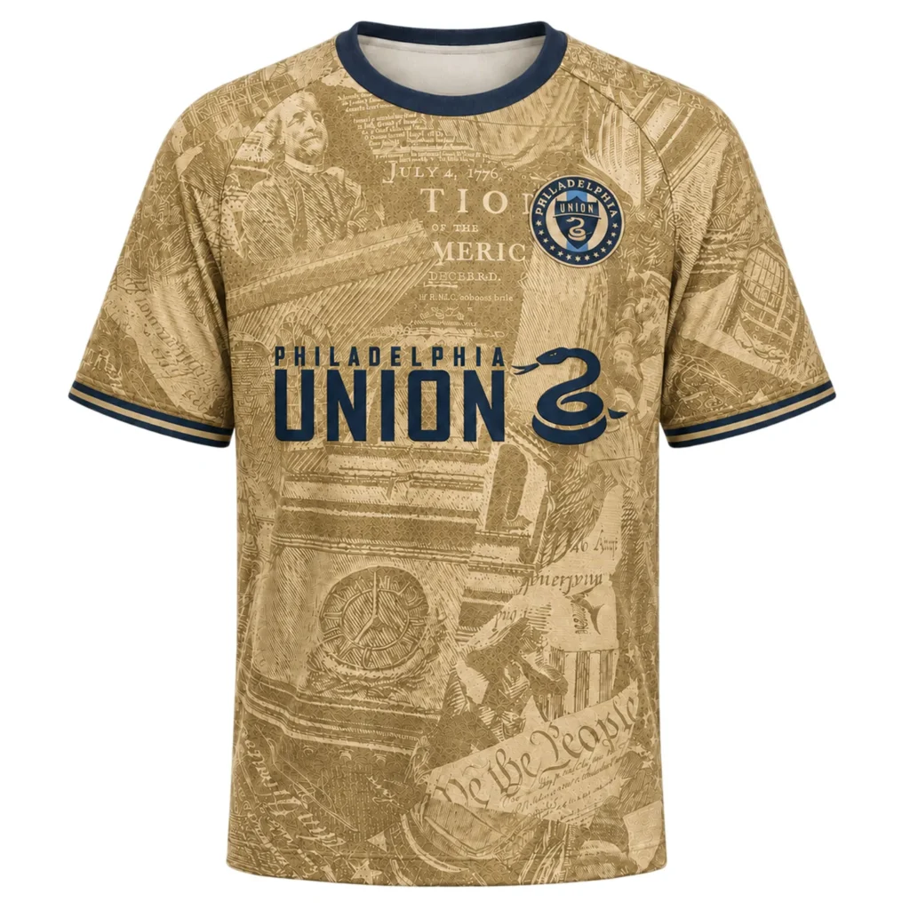 New Philly Union Custom Jersey Strong Gold Style