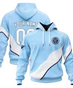 New York City FC Custom Blue Hoodie – Quality Fan Wear