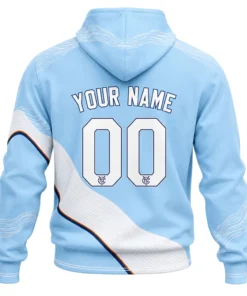 New York City FC Custom Blue Hoodie – Quality Fan Wear