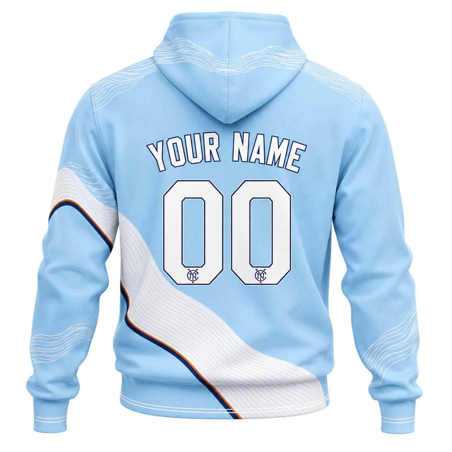 New York City FC Custom Blue Hoodie – Quality Fan Wear