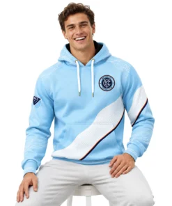 New York City FC Custom Blue Hoodie – Quality Fan Wear