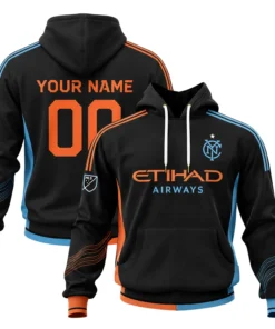 New York City FC Hoodie Black Custom – Bold Fan Gear