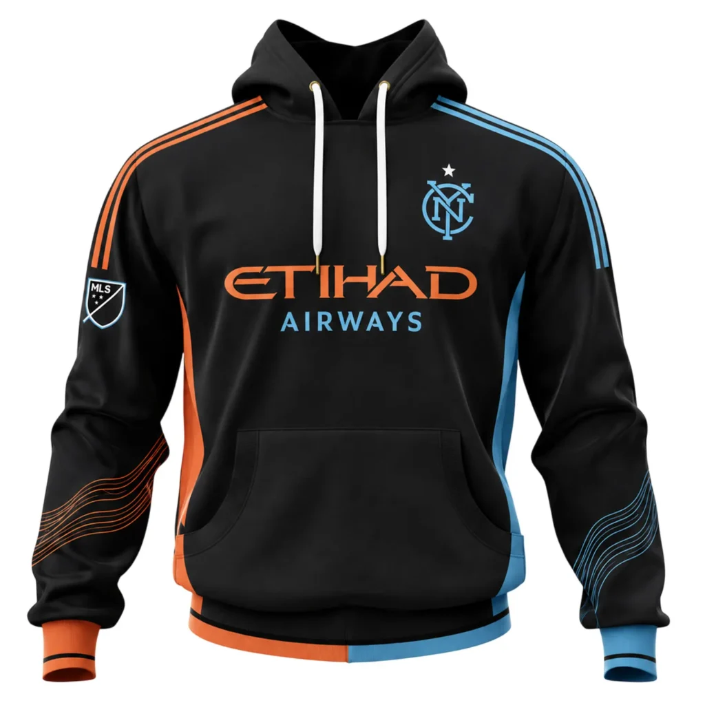 New York City FC Hoodie Black Custom – Bold Fan Gear