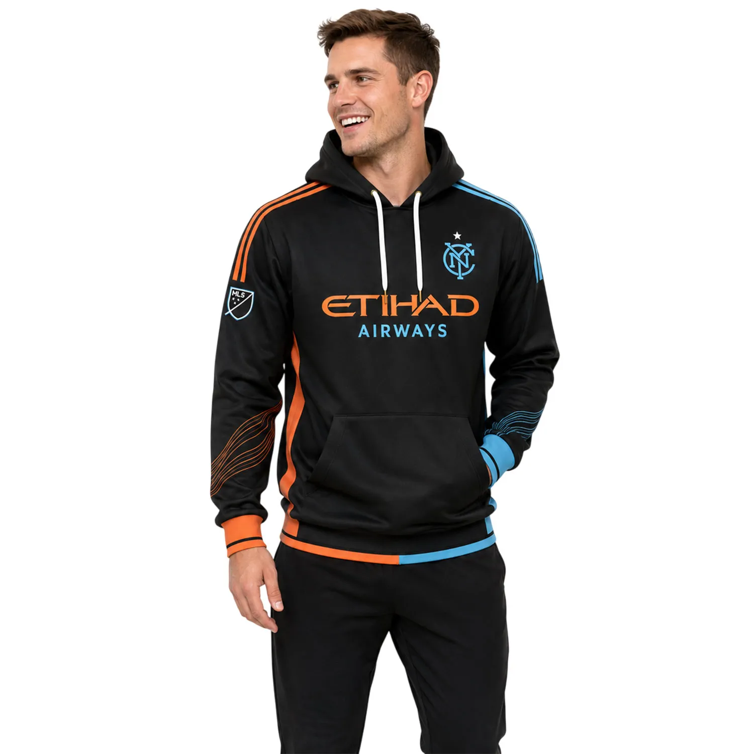 New York City FC Hoodie Black Custom – Bold Fan Gear