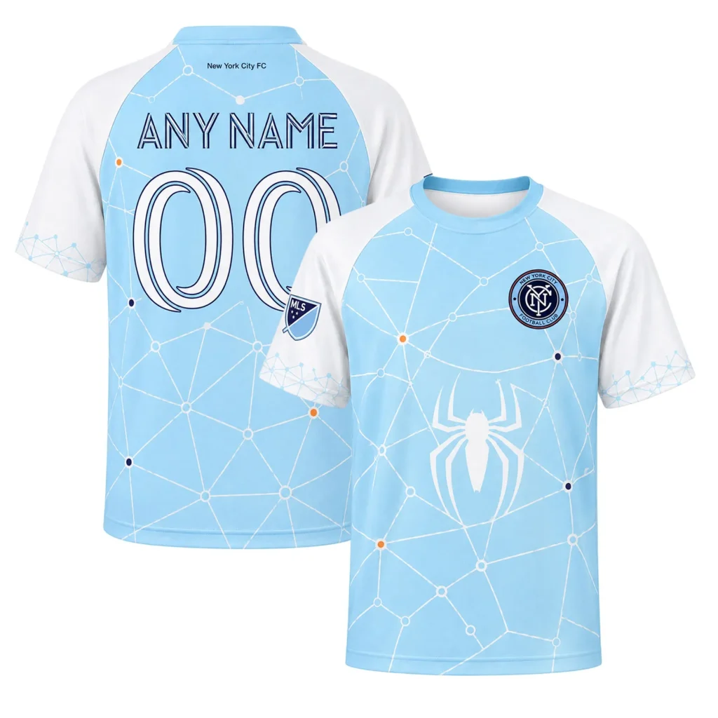 NYCFC Custom Spiderman Soccer Jersey– Bright Style