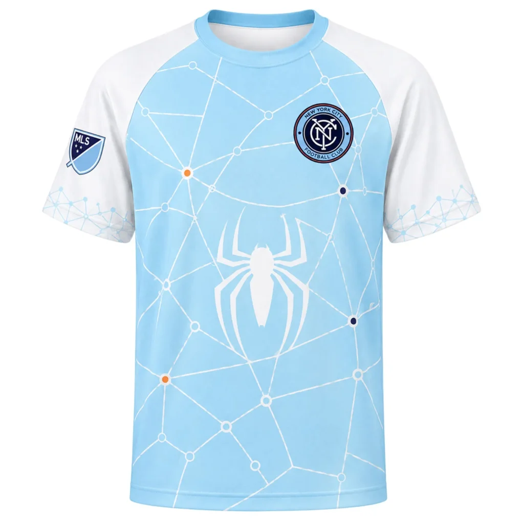 NYCFC Custom Spiderman Soccer Jersey– Bright Style