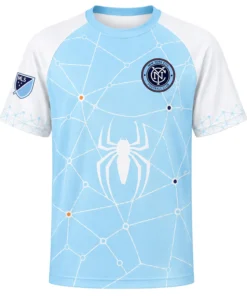 NYCFC Custom Spiderman Soccer Jersey– Bright Style