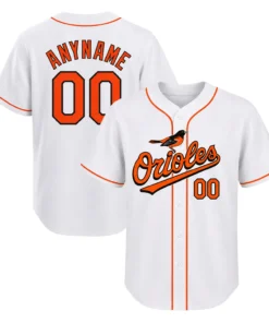 Orioles White Jersey Custom Exclusive Shirt
