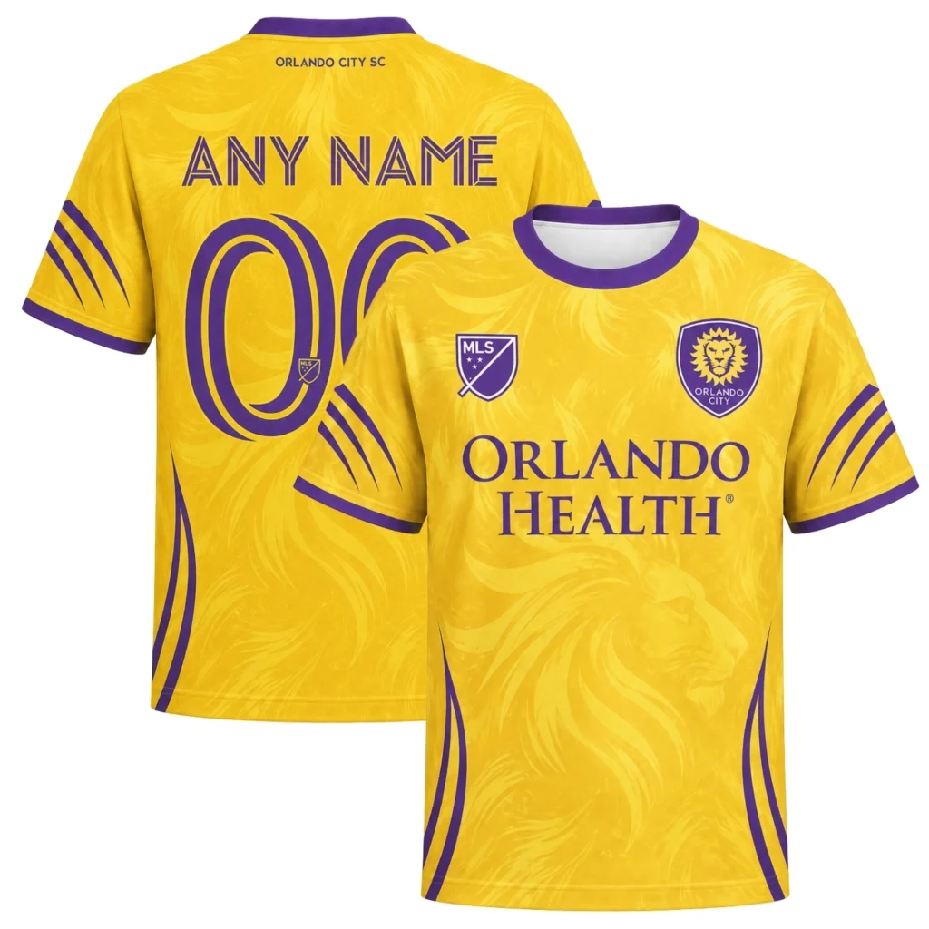 Orlando City Custom Jersey – Radiant Gold Lion