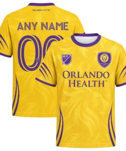 Orlando City Custom Jersey – Radiant Gold Lion