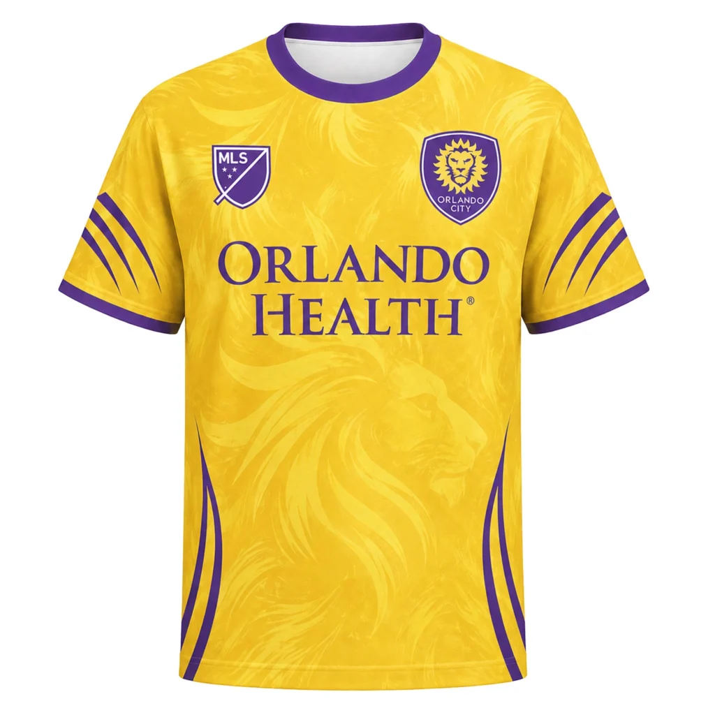 Orlando City Custom Jersey – Radiant Gold Lion
