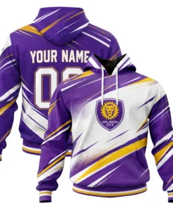 Orlando City Fan Hoodie Custom Elite Gold Lion Style
