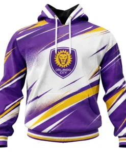 Orlando City Fan Hoodie Custom Elite Gold Lion Style