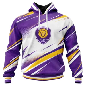 Orlando City Fan Hoodie Custom Elite Gold Lion Style