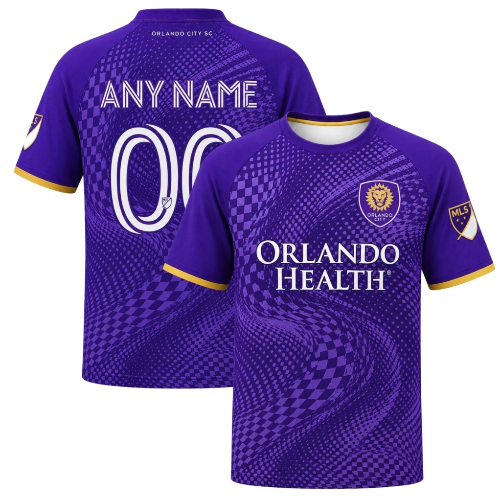 Orlando City Fan Jersey Stunning Purple Wave