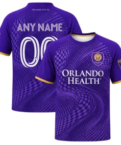 Orlando City Fan Jersey Stunning Purple Wave