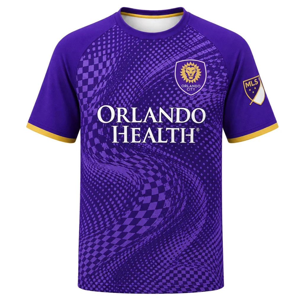 Orlando City Fan Jersey Stunning Purple Wave