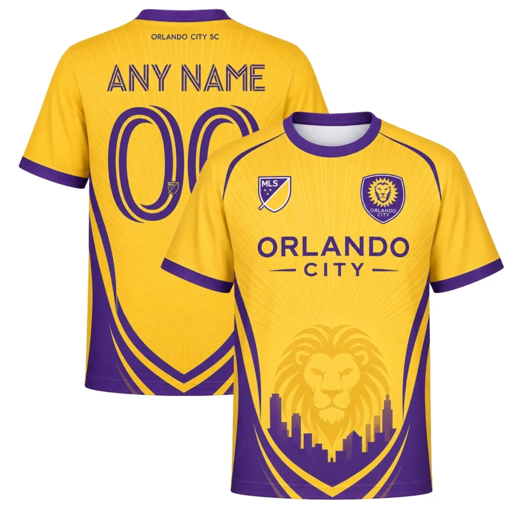 Orlando City Gold Jersey – Stunning Lion Sunrise