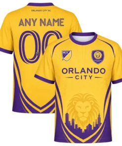Orlando City Gold Jersey – Stunning Lion Sunrise