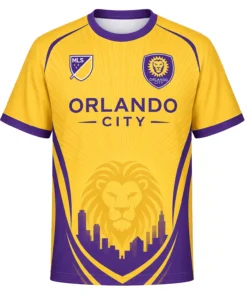 Orlando City Gold Jersey – Stunning Lion Sunrise