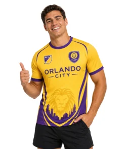 Orlando City Gold Jersey – Stunning Lion Sunrise