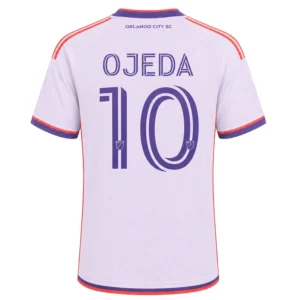 Orlando City Martín Ojeda Jersey Vibrant White Purple Style