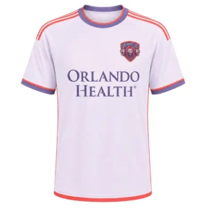Orlando City Martín Ojeda Jersey Vibrant White Purple Style