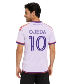 Orlando City Martin Ojeda Jersey Vibrant White Purple Style
