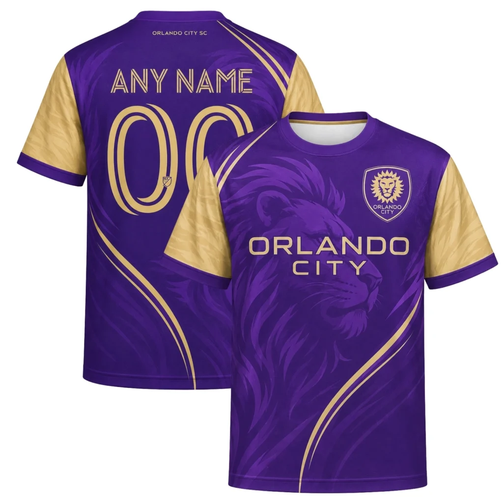 Orlando City MLS Jersey Custom – Dynamic Purple Gold