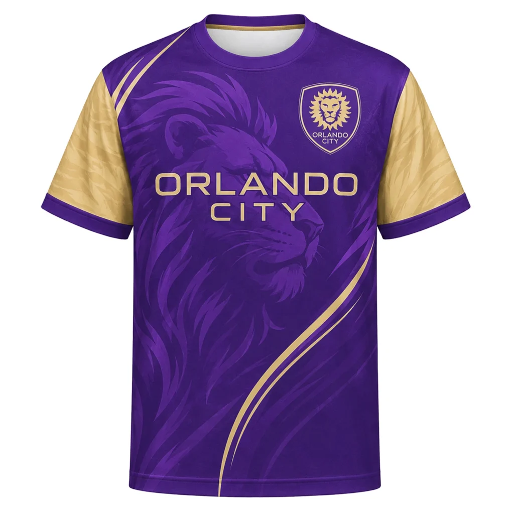 Orlando City MLS Jersey Custom – Dynamic Purple Gold