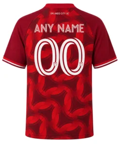 Orlando City MLS Jersey Custom Dynamic Red Pattern