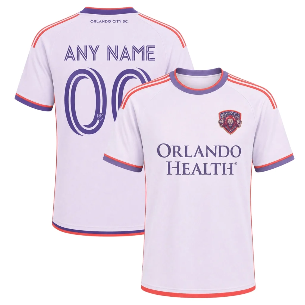 Orlando City SC Custom Jersey Elite White Purple Trim
