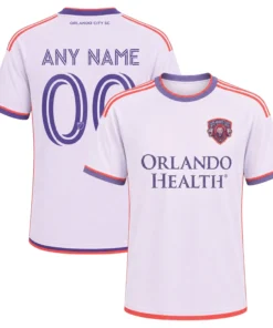 Orlando City SC Custom Jersey Elite White Purple Trim