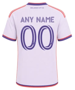 Orlando City SC Custom Jersey Elite White Purple Trim