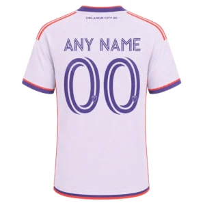 Orlando City SC Custom Jersey Elite White Purple Trim