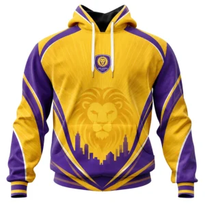 Orlando City SC Hoodie Custom Bold Gold Lion Style
