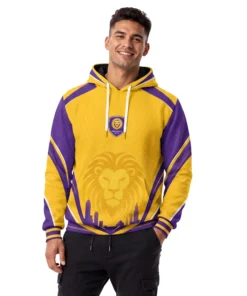 Orlando City SC Hoodie Custom Bold Gold Lion Style