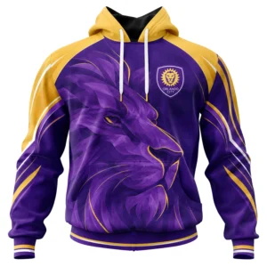 Orlando City Soccer Hoodie Custom Dynamic Lion Design